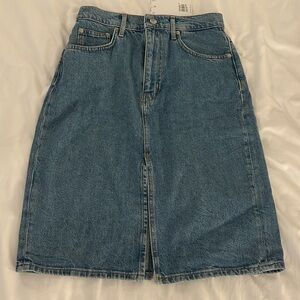 New with tags Derek lam 10 Crosby denim skirt with slit